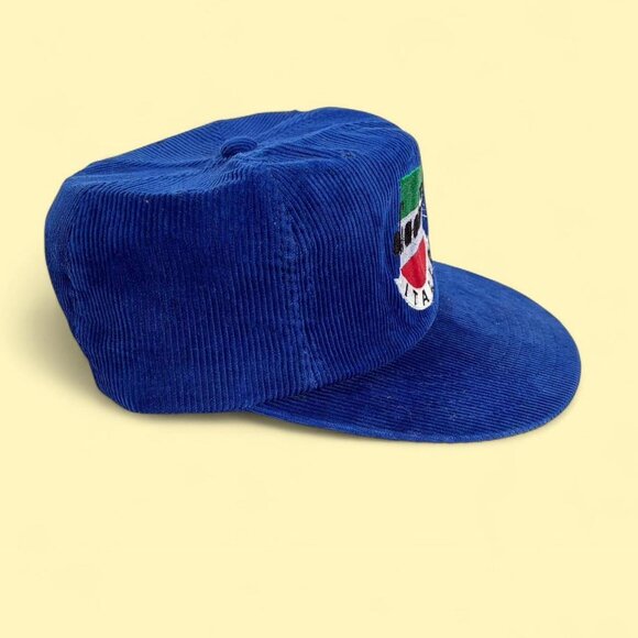 Vintage 80s Diadora Italia Corduroy Snapback Hat - Picture 3 of 6